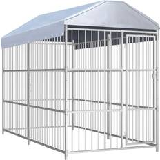 vidaXL Dog Farm for Outdoor Use with Roo