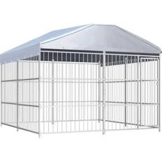 vidaXL Dog Farm for Outdoor Use with Roo