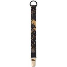 Bjällra of Sweden Pacifier Clip Black Golden