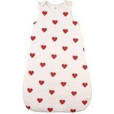 Petit Bateau Babie's Red Heart Pattern Cotton Sleeping Bag