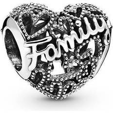 Pandora Family Heart Charm - Silver