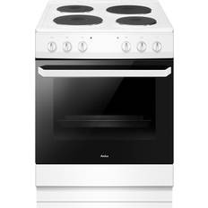 4 Burners - 60cm Cast Iron Cookers Amica AFS1630WH White