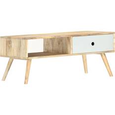 vidaXL Solid Mango Wood Coffee Table 50x90cm