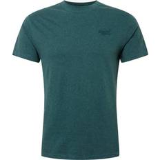 Superdry Men T-shirts Superdry Organic Cotton Embroidery T-shirt - Buck Green Marl