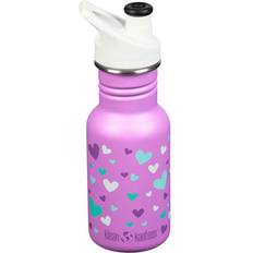 Best Water Bottle Klean Kanteen Kid's Classic Water Bottle with Sport Cap 355ml Orchid Hearts