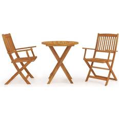 vidaXL 3058255 Patio Dining Set, 1 Table incl. 2 Chairs