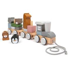 Smallstuff Stacking Train Wooden Zoo