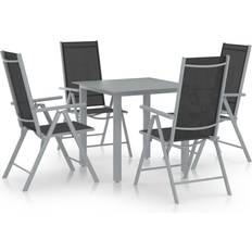 vidaXL 3070632 Patio Dining Set, 1 Table incl. 4 Chairs