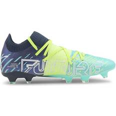 Men - Multicoloured Football Shoes Puma Future Z 1.2 FG/AG - Green Glare/Elektro Aqua/Spellbound