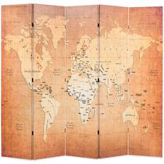 vidaXL World Map Room Divider 200x170cm