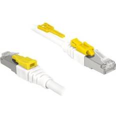 DeLock Secure RJ45-RJ45 STP Cat6a 1m