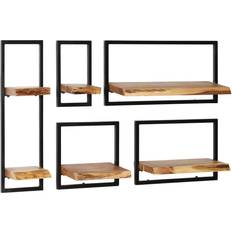 vidaXL 246014 Wall Shelf 25cm 6pcs