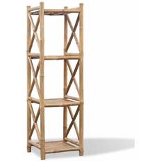 Bamboo Book Shelves vidaXL Bamboo Book Shelf 117cm