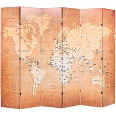 vidaXL World Map Room Divider 228x170cm