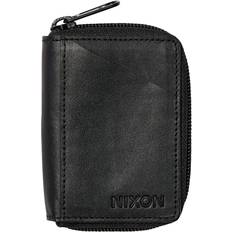 Nixon Orbit Zip Card Leather Wallet - Black