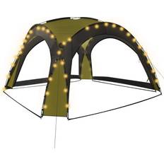 vidaXL Party Tent with LED and 4 Side Walls 3.6x3.6m