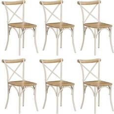 vidaXL Cross Kitchen Chair 84cm 6pcs