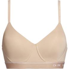 Calvin Klein One Micro Lightly Lined Bralette - Beige