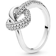 Pandora Love Knot Ring - Silver/Transparent