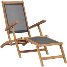 Black Sun Chairs Garden & Outdoor Furniture vidaXL 47410