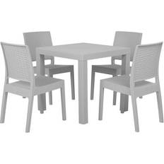 Beliani Fossano Patio Dining Set, 1 Table incl. 4 Chairs