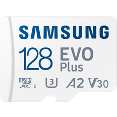 Samsung Evo Plus microSDXC Class 10 UHS-I U3 V30 A2 128GB +SD Adapter