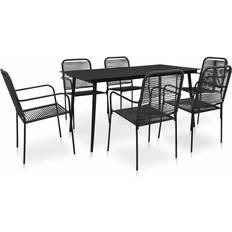 vidaXL 48570 Patio Dining Set, 1 Table incl. 6 Chairs