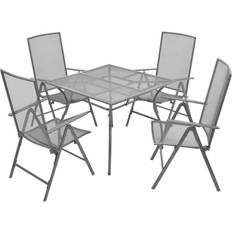 vidaXL 42718 Patio Dining Set, 1 Table incl. 4 Chairs