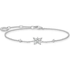 Thomas Sabo Charm Club Butterfly Bracelet - Silver/Transparent