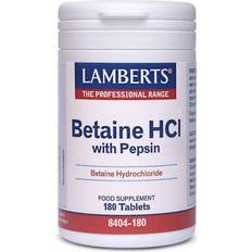 Calcium Gut Health Lamberts Betaine HCL with Pepsin 180 pcs