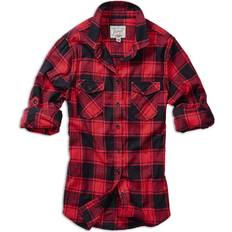 Brandit Amy Flannel Shirt - Black/Red