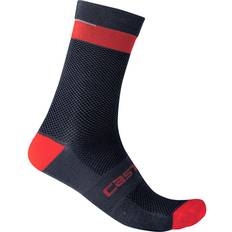 Castelli Sportswear Garment Socks Castelli Alpha 18 Socks Men - Savile Blue/Red