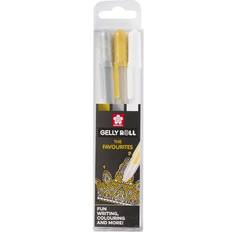 Silver Gel Pens Sakura Gelly Roll Gold Silver White Mixed Set 3