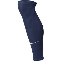 Blue - Men Arm & Leg Warmers Nike Squad Soccer Leg Sleeves Unisex - Midnight Navy/White