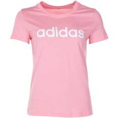 Adidas Women Essentials Linear T-shirt - Glow Pink/White