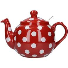 Red Teapots London Pottery Farmhouse Spots Teapot 1.2L