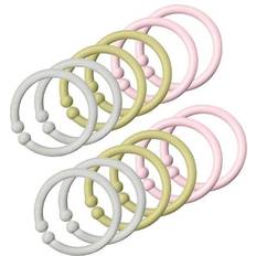 Pushchair Rings Bibs Loops 12-pack