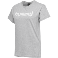 Hummel Women's Cotton Logo T-Shirt - Grey