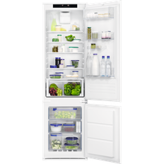 Built in fridge freezer 70 30 frost free Zanussi ZNTN19ES1 Integrated, White