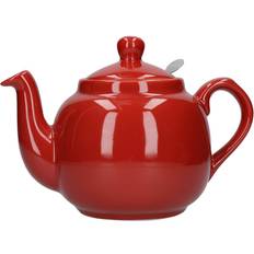 Red - Stoneware Teapots London Pottery Farmhouse Filter Teapot 1L