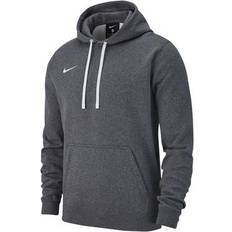 Nike Fleece Pullover Hoodie Unisex - Charcoal Heather/Anthracite/White