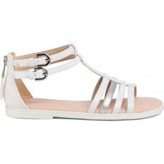 Buckle Sandals Geox Junior Girl's Karly - White