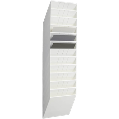 White Leaflet Stands Durable Flexiboxx 12 A4 Landscape Literature Holder