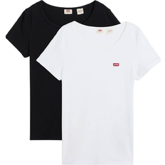 Levi's The Perfect Tee 2-pack - White/Mineral Black/Neutral