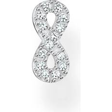 Thomas Sabo Individual Infinity Pin Earring - Silver/Transparent