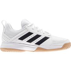 White Indoor Sport Shoes adidas Junior Ligra 7 Indoor Shoes - Cloud White/Core Black/Cloud White