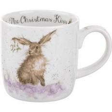 Royal Worcester Wrendale Designs The Christmas Kiss Hare Mug 31cl