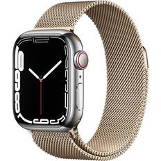 Apple Watch Series 7 Cellular 45mm Stainless Steel Case with Milanese Loop