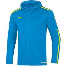 JAKO Striker 2.0 Hooded Jacket Unisex - Blue/Neon Yellow