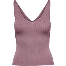 Jacqueline de Yong Women T-shirts & Tank Tops Jacqueline de Yong Nanna V-Neck Sleeveless Top - Pink/Wistful Mauve